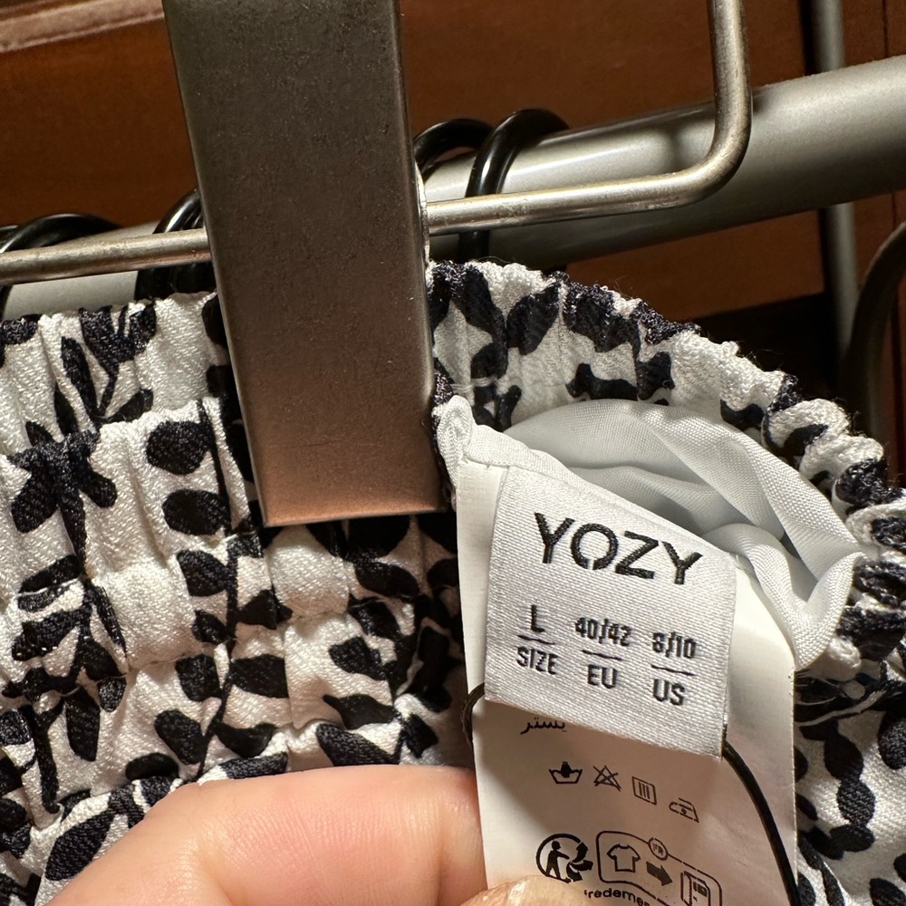 Yozy pattered summer pants SZ L - Picture 3 of 4